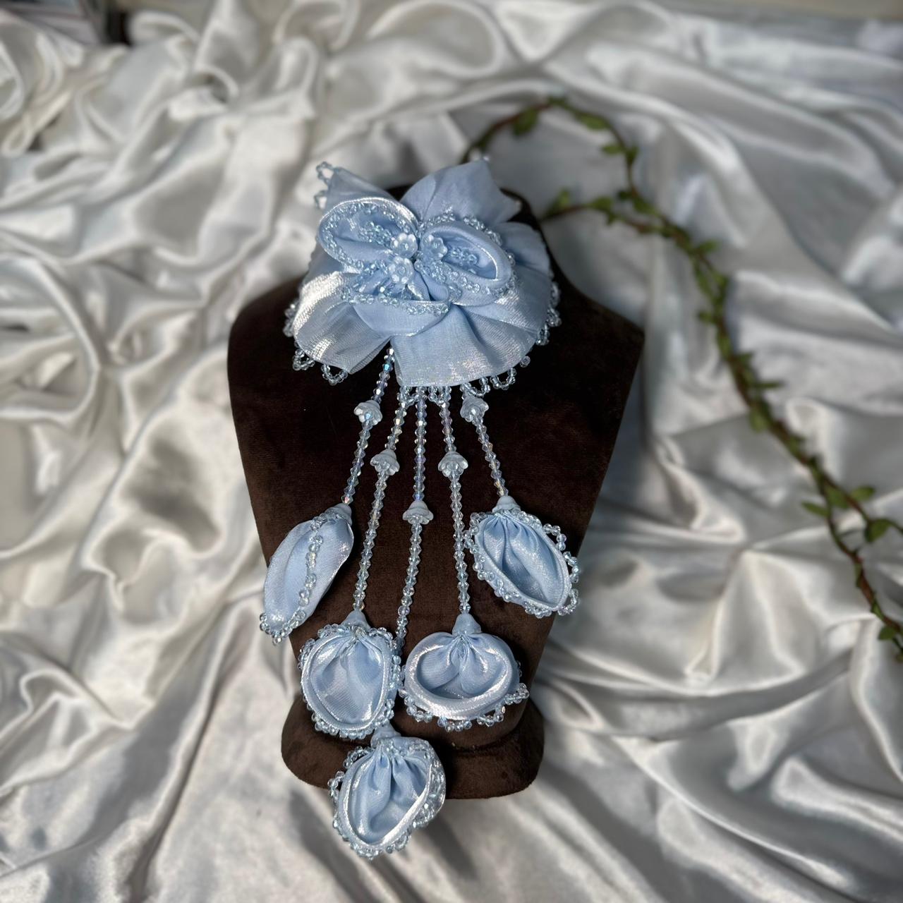 Beautiful Handmade Floral Tassel Embroidery Patch