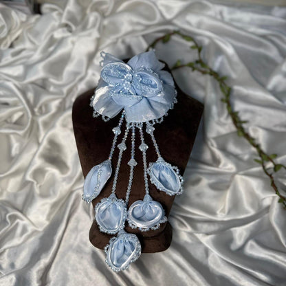 Beautiful Handmade Floral Tassel Embroidery Patch