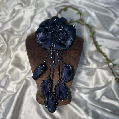 Beautiful Handmade Floral Tassel Embroidery Patch