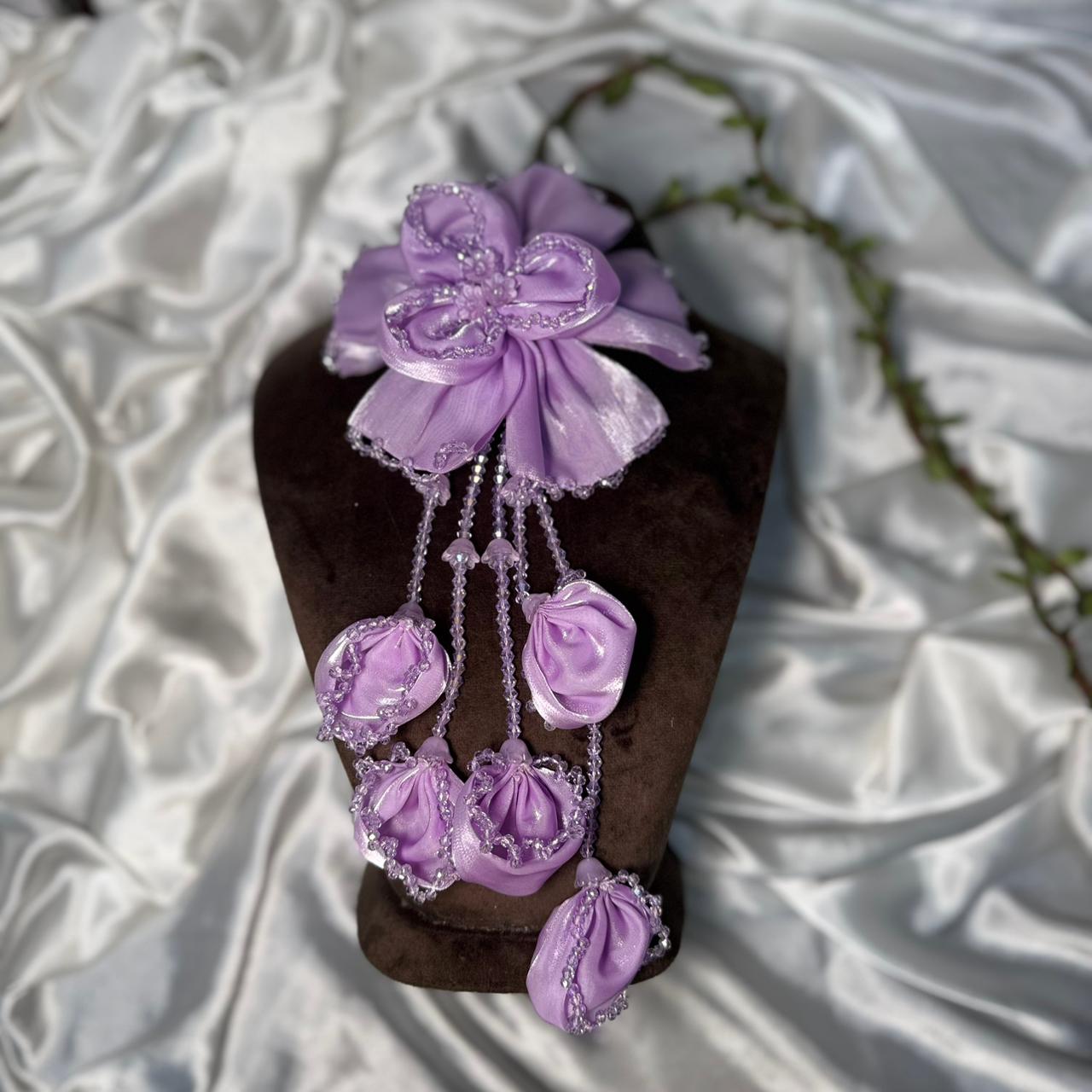 Beautiful Handmade Floral Tassel Embroidery Patch