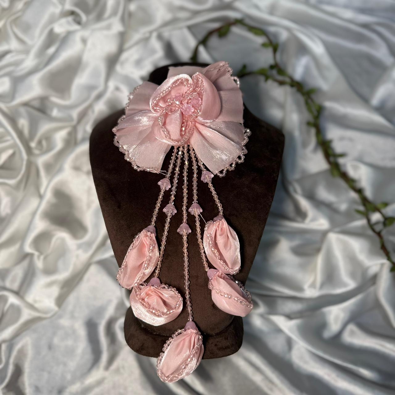 Beautiful Handmade Floral Tassel Embroidery Patch