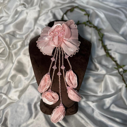 Beautiful Handmade Floral Tassel Embroidery Patch