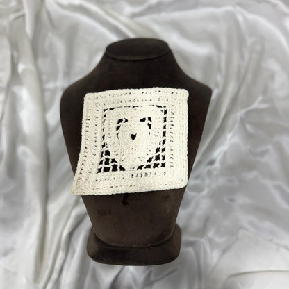 Handmade Pearl Embellished Pocket Patch