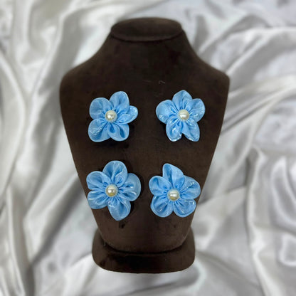Decorative Floral Pearl Embellishment Patch (5 Pieces)