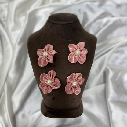 Decorative Floral Pearl Embellishment Patch (5 Pieces)