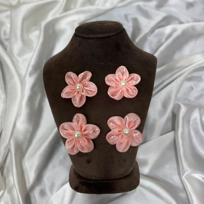 Decorative Floral Pearl Embellishment Patch (5 Pieces)