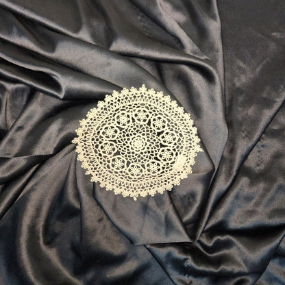 vintage Round Floral Lace Applique Patch (1 piece)
