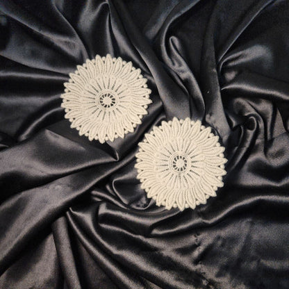 Floral Round Applique Patches (2 piece)
