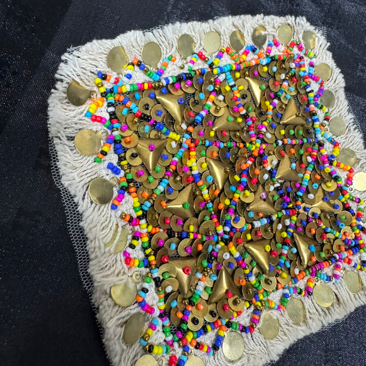 Multicolor Beaded & Sequin Embroidery Patch
