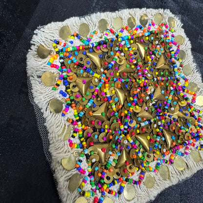 Multicolor Beaded & Sequin Embroidery Patch