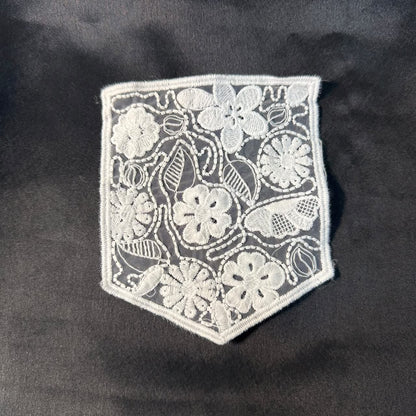 Designer Floral Embroidery Pocket Patch
