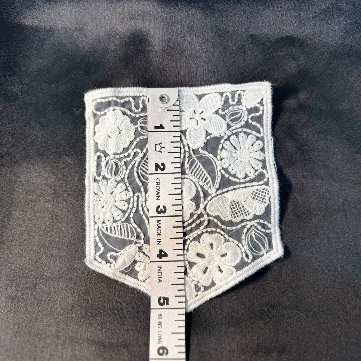 Designer Floral Embroidery Pocket Patch