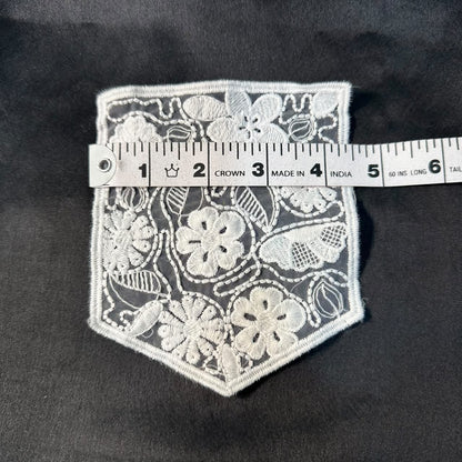 Designer Floral Embroidery Pocket Patch