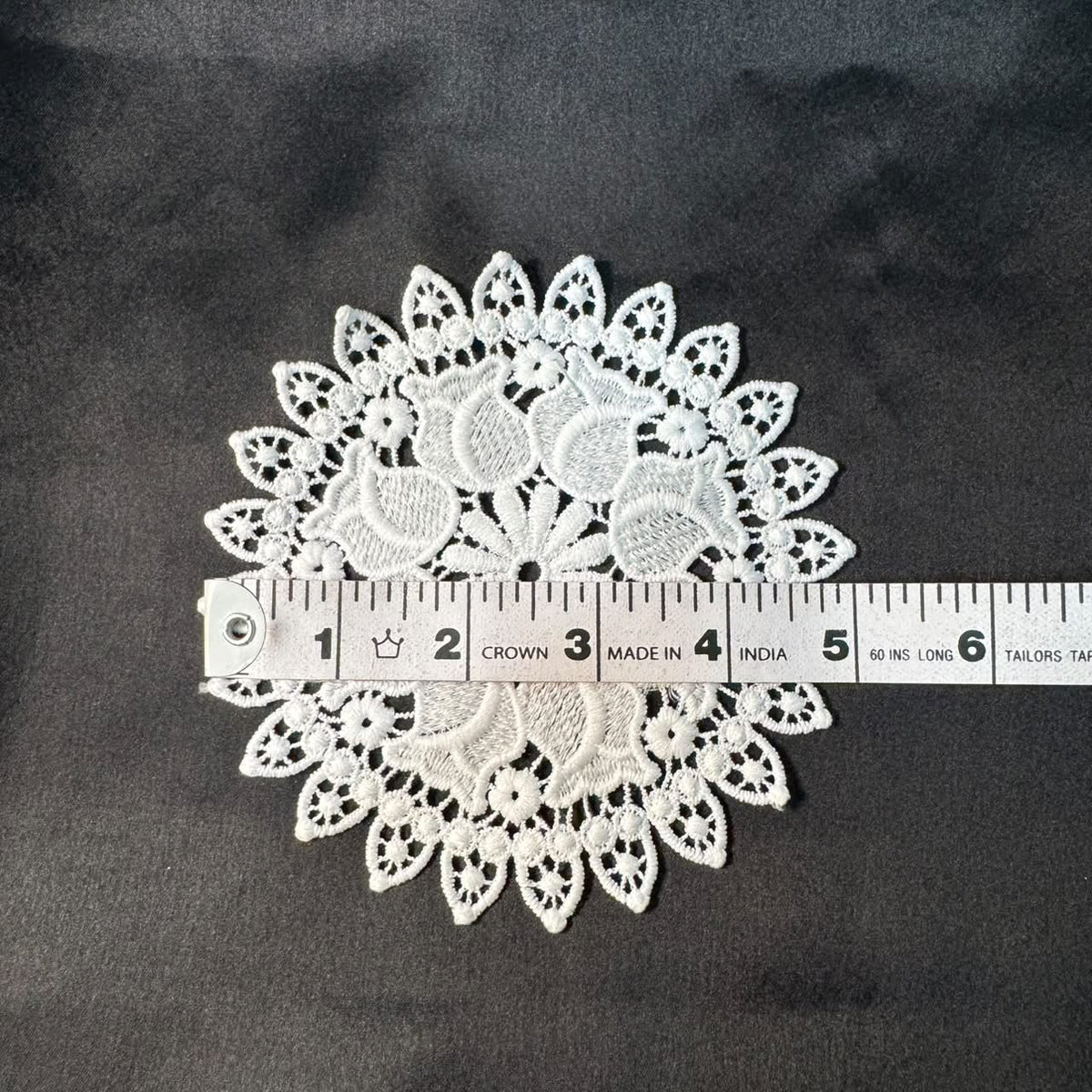 Floral Petal Cutwork Lace Applique Patch