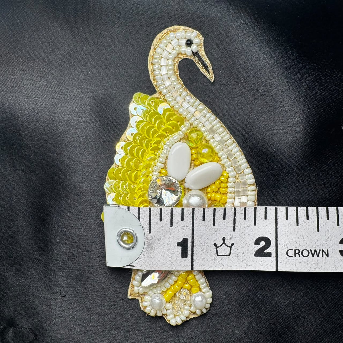 Twin Swan Embroidered Decorative Patches