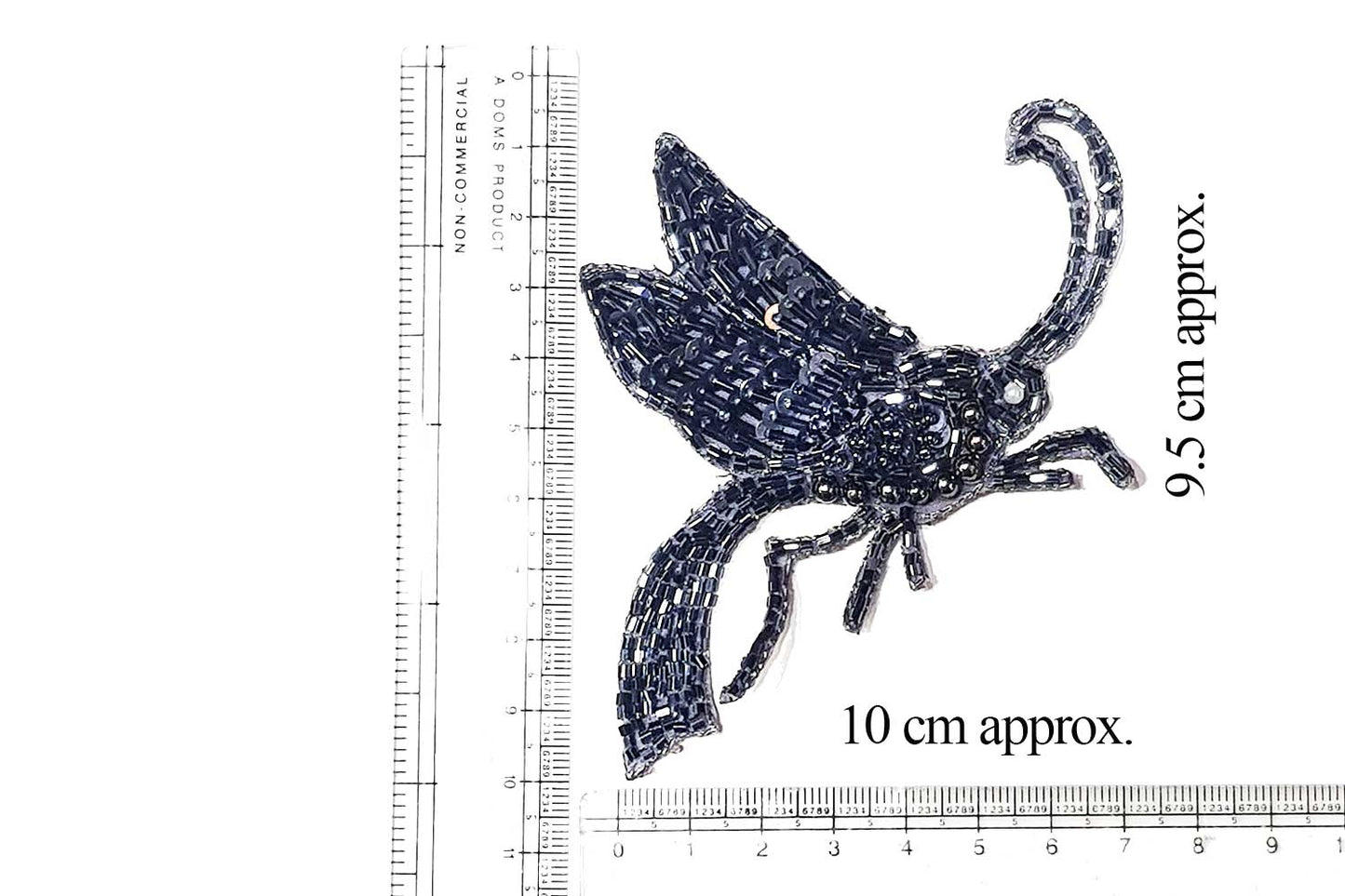 Insect Shape Glass Beads Work Hand Embroidery Patch