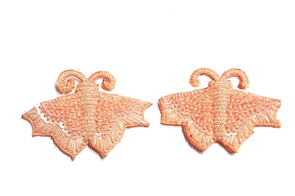 Thread & Sequins Work Designer Butterfly Patch