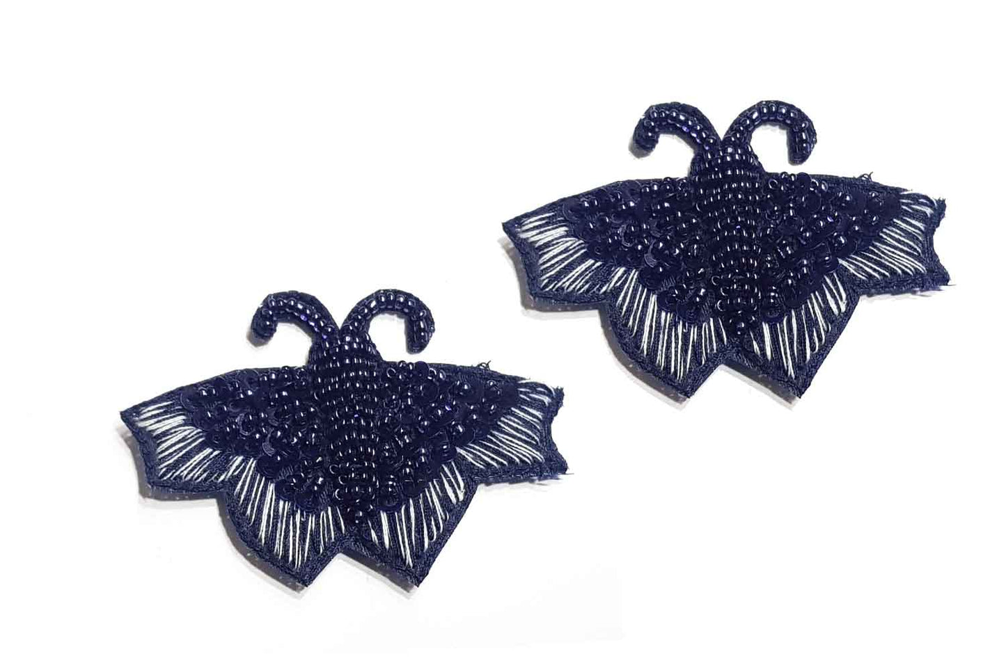 Thread & Sequins Work Designer Butterfly Patch
