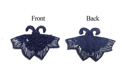 Thread & Sequins Work Designer Butterfly Patch