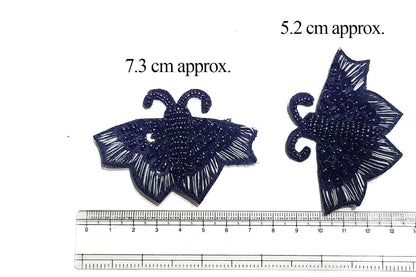 Thread & Sequins Work Designer Butterfly Patch