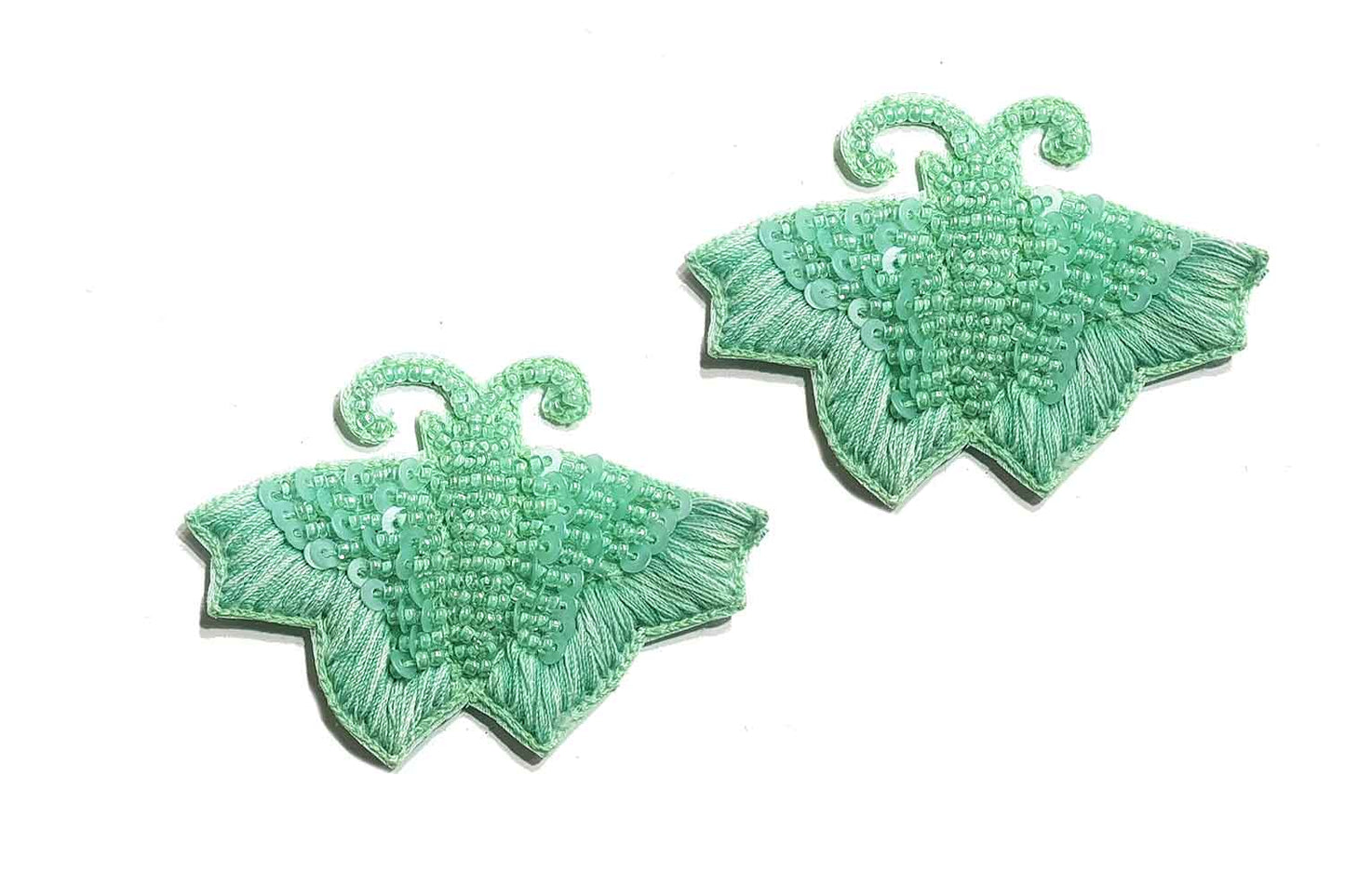 Thread & Sequins Work Designer Butterfly Patch