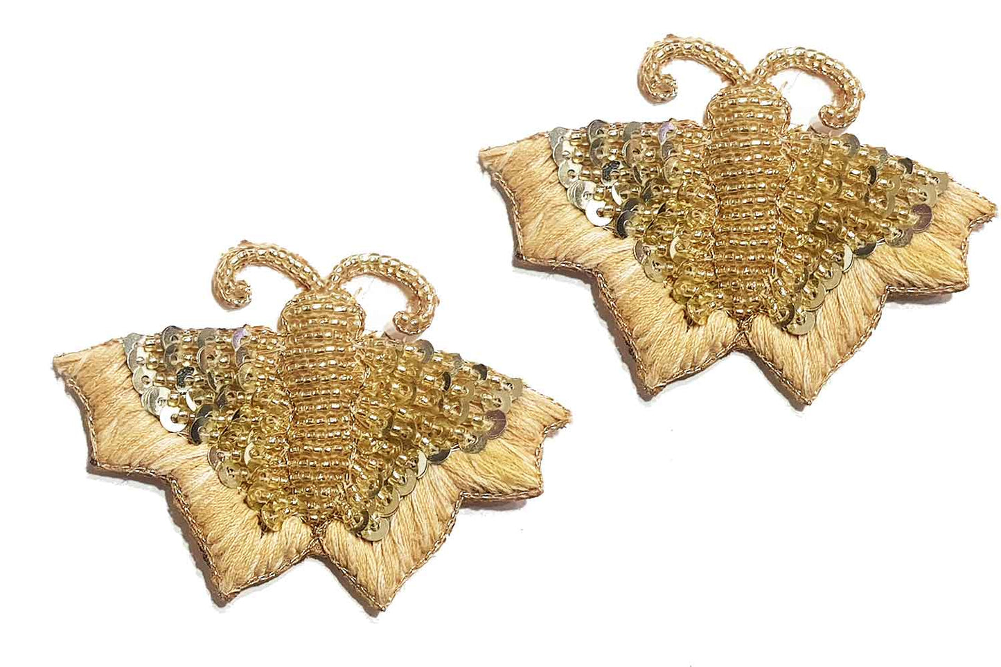 Thread & Sequins Work Designer Butterfly Patch