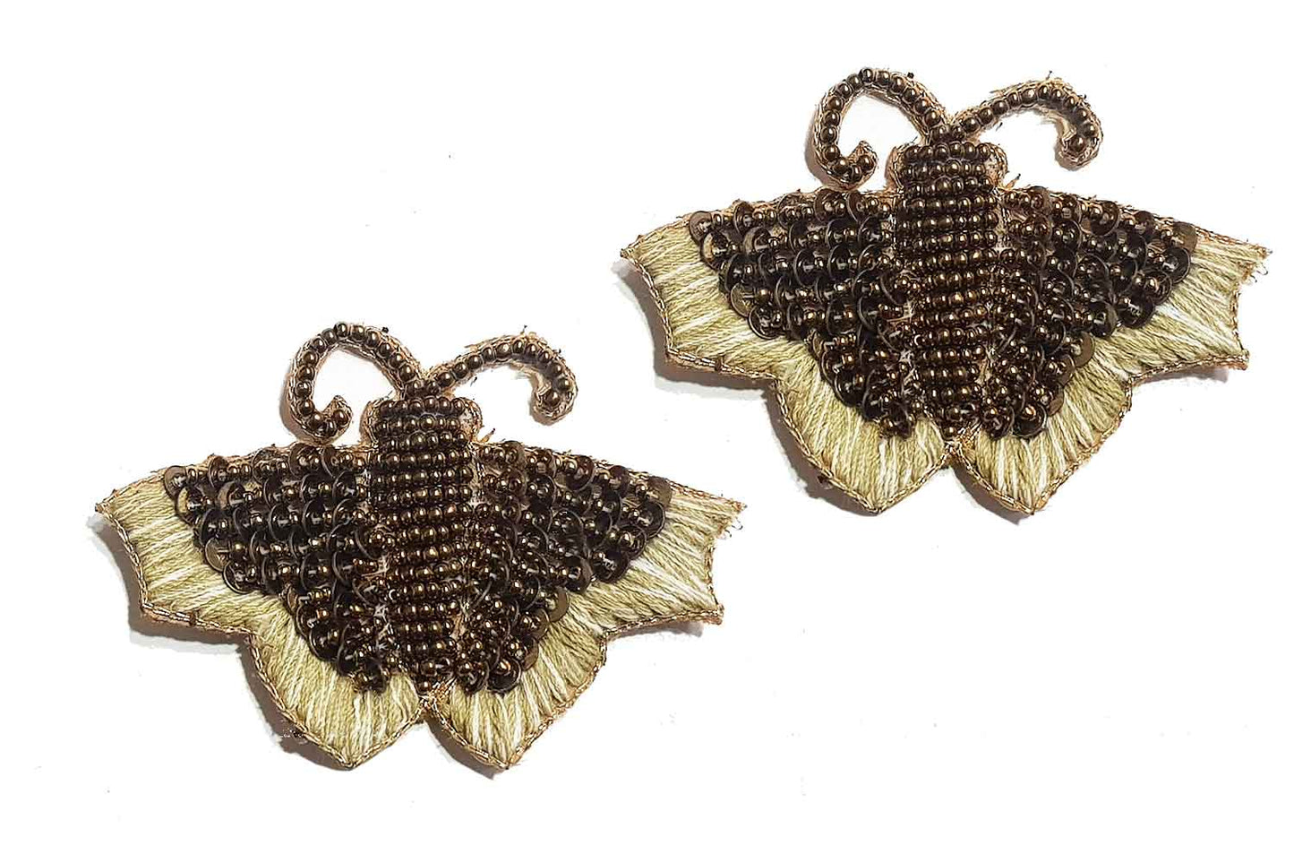 Thread & Sequins Work Designer Butterfly Patch