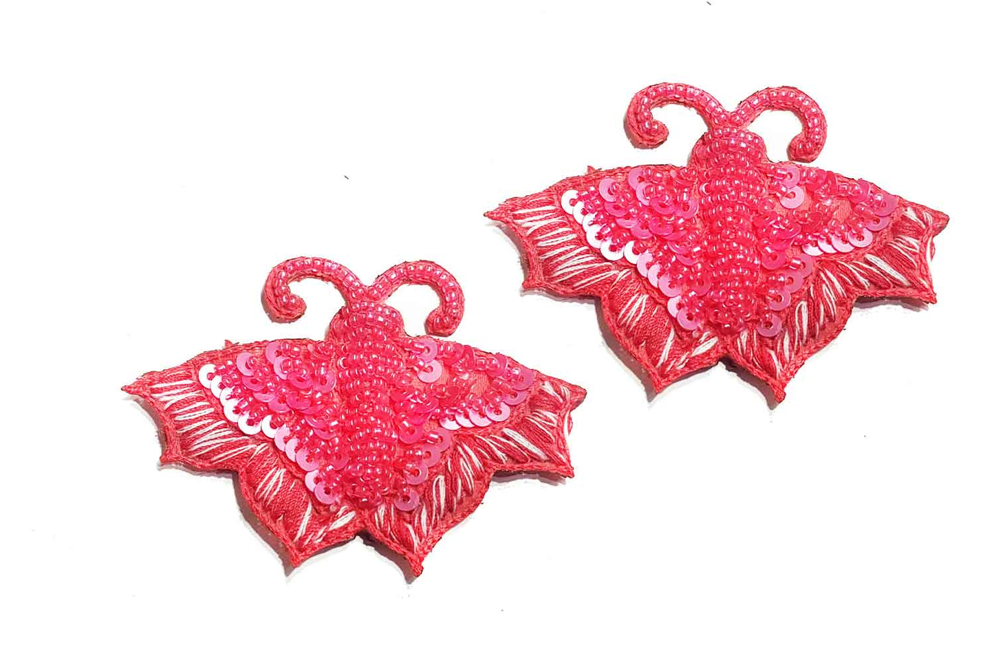Thread & Sequins Work Designer Butterfly Patch