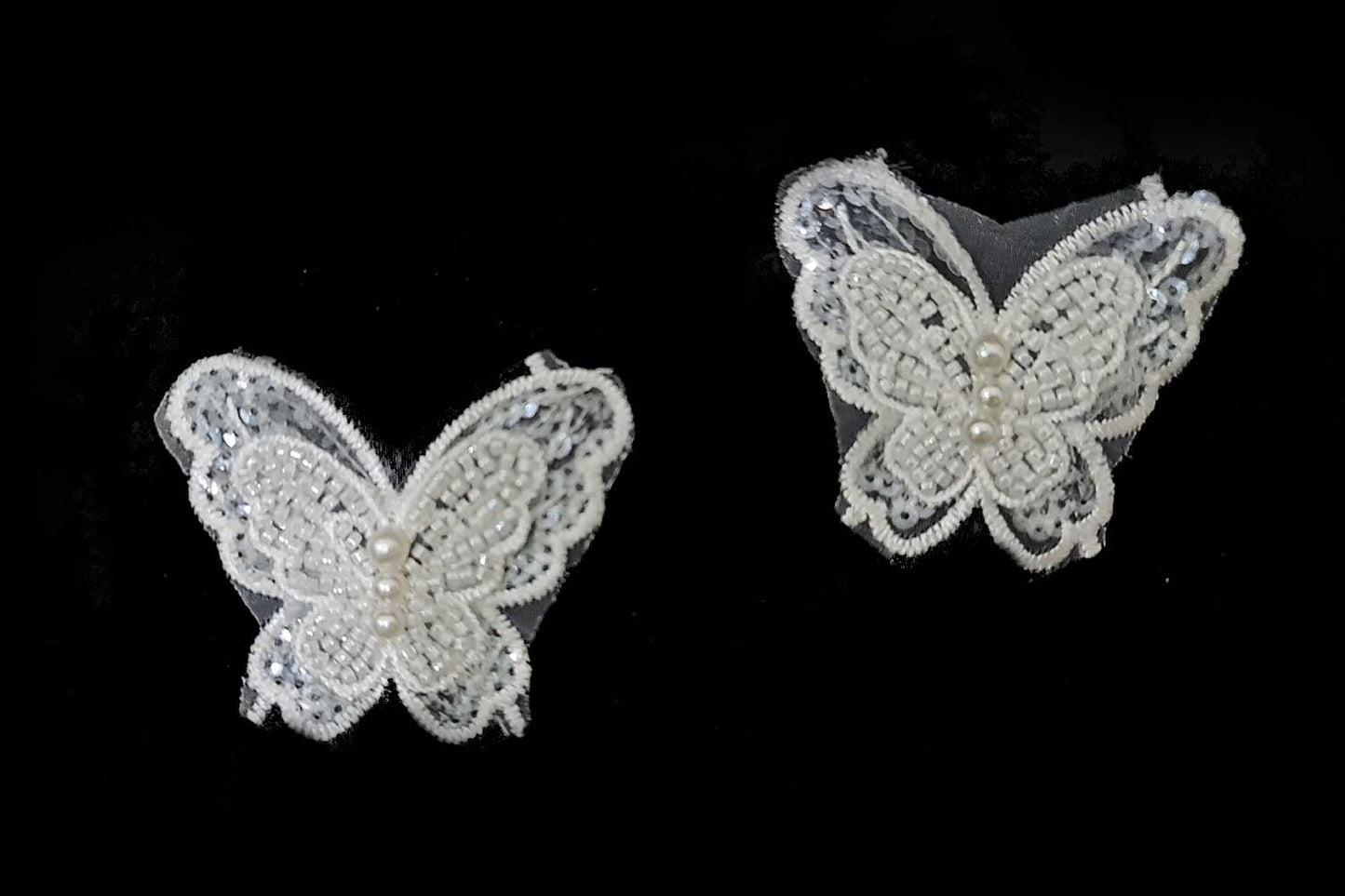 Fancy Sequins work Butterfly Patch