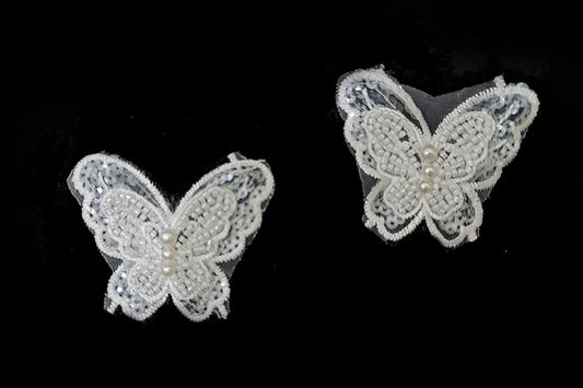 Fancy Sequins work Butterfly Patch
