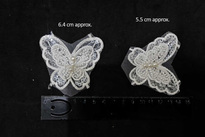 Fancy Sequins work Butterfly Patch