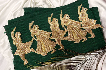 Golden Color Dancing Bridal Doli patch