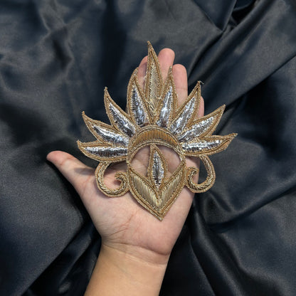Handwork patch with Mukaish and Dabka work