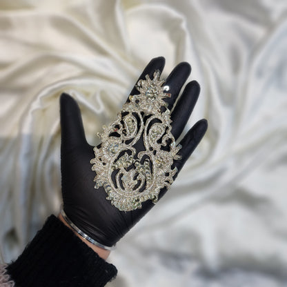 Handwork patch with sequins work