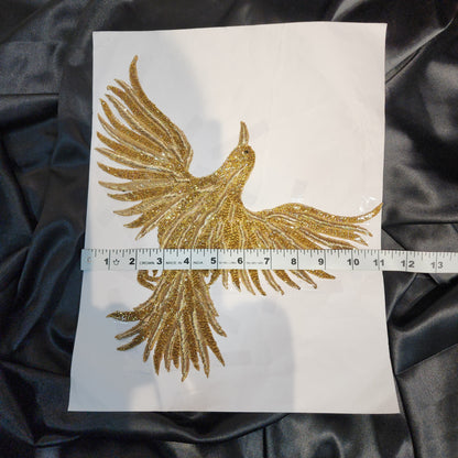 Golden Color Bird Patch 1 piece