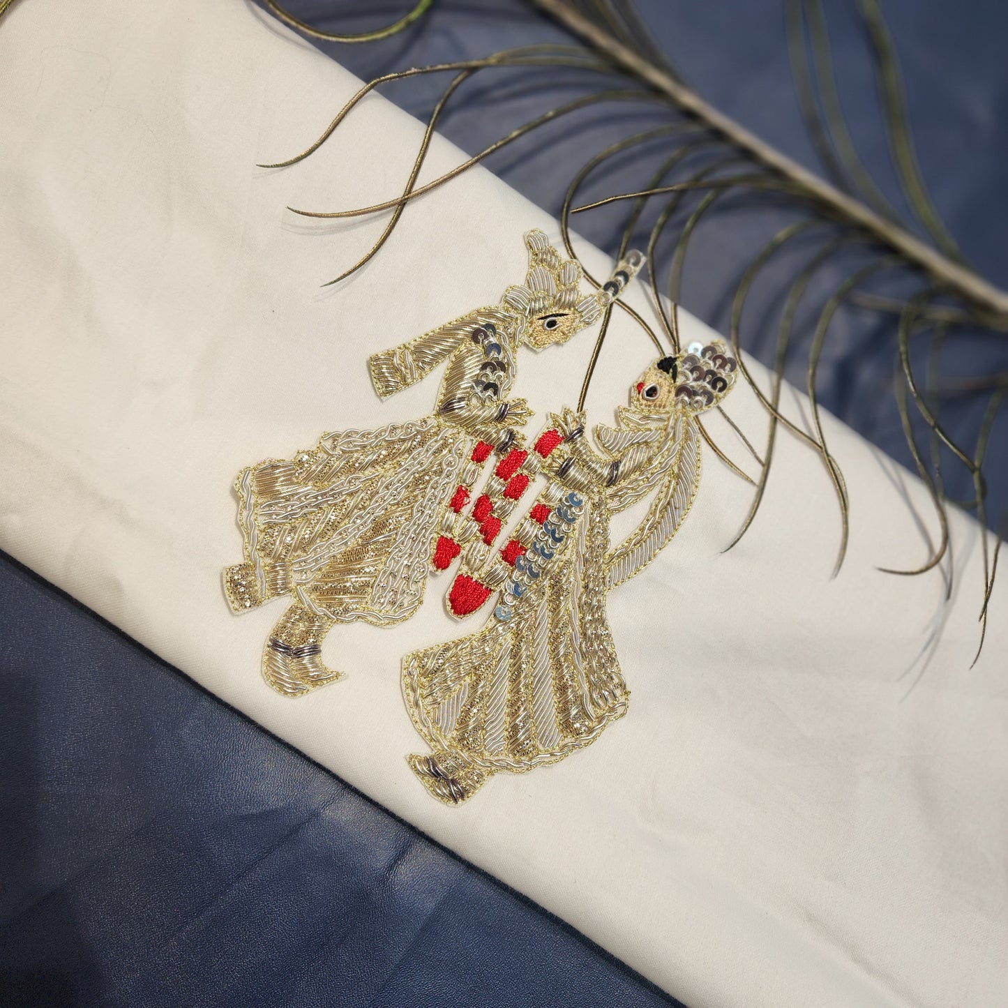 Water Golden Bridal Varmala Patch
