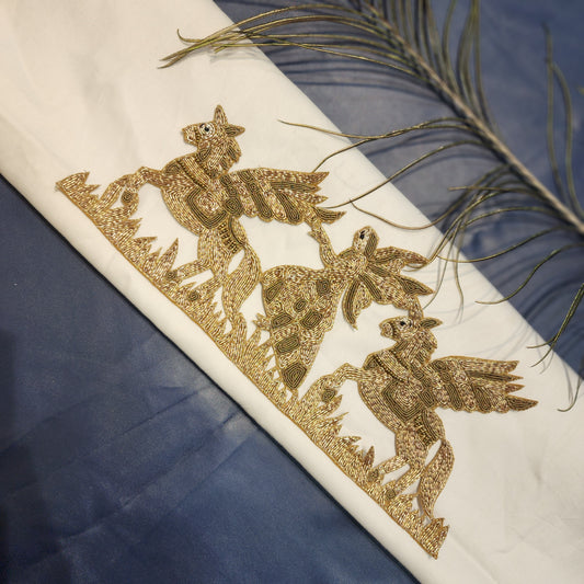 Golden Color Bridal Doli Patch with Dabka Work