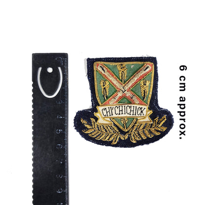 Black, Green Designer Men Gents Shirt Patch 1 Piece