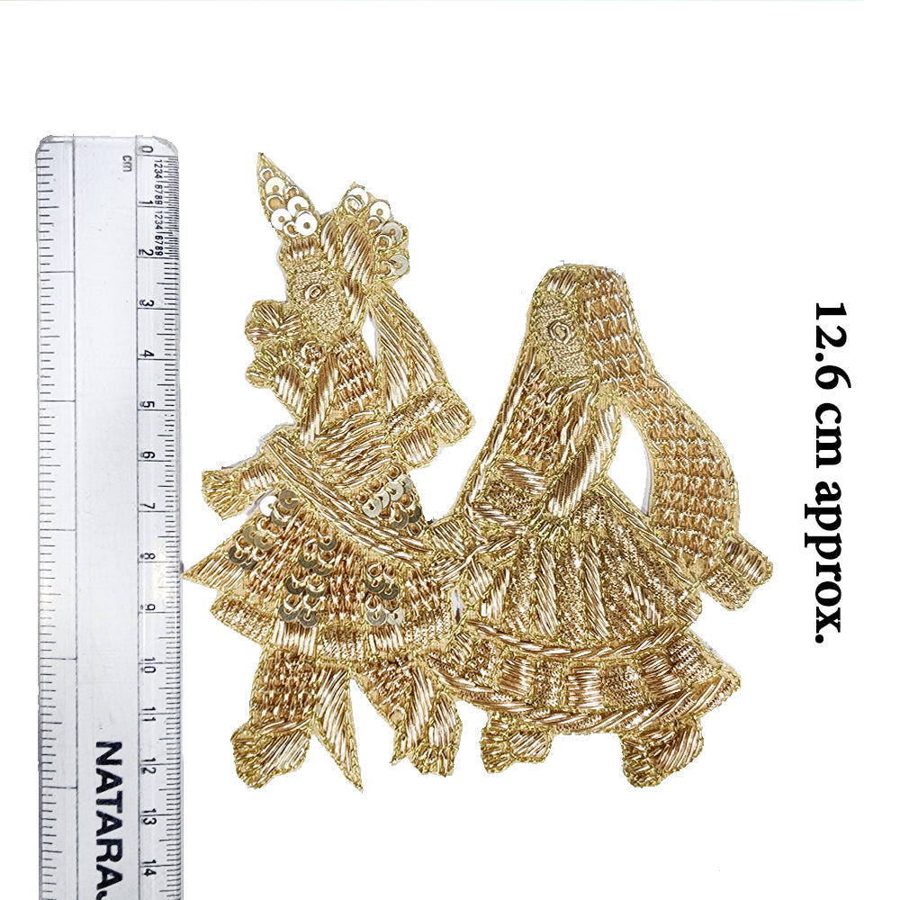 Dabka Work Bride Groom Phera Patch 1 Piece