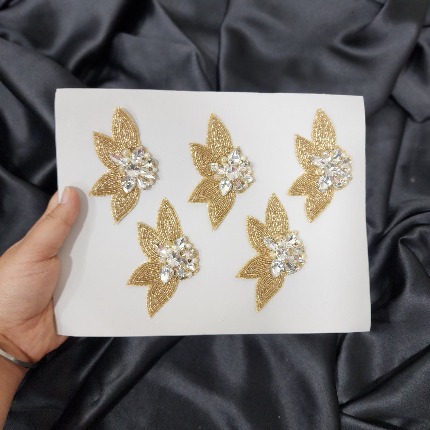 Set of 5 Pcs Fancy Katdana and stonework Patch
