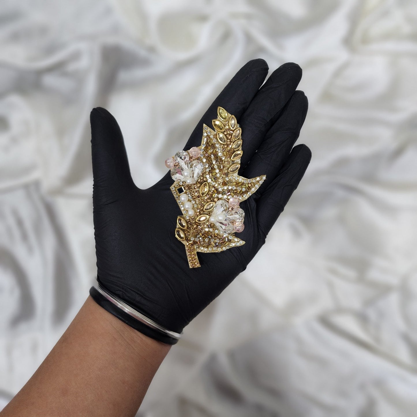Golden Color Fancy Stonework Patch 1 pc