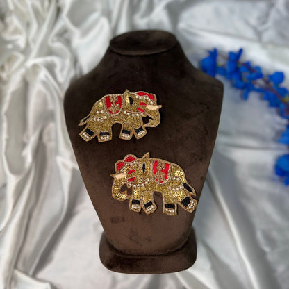 Royal Elephant Handwork Applique Patch