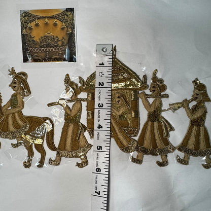Designer Doli & Traditional Wedding Procession Embroidered Patch