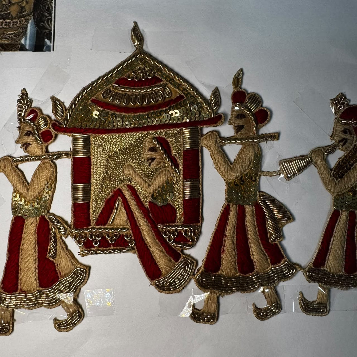 Designer Doli & Traditional Wedding Procession Embroidered Patch