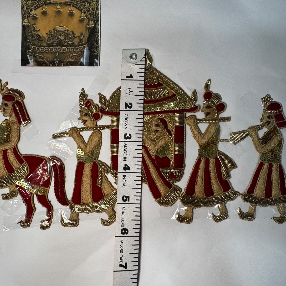 Designer Doli & Traditional Wedding Procession Embroidered Patch