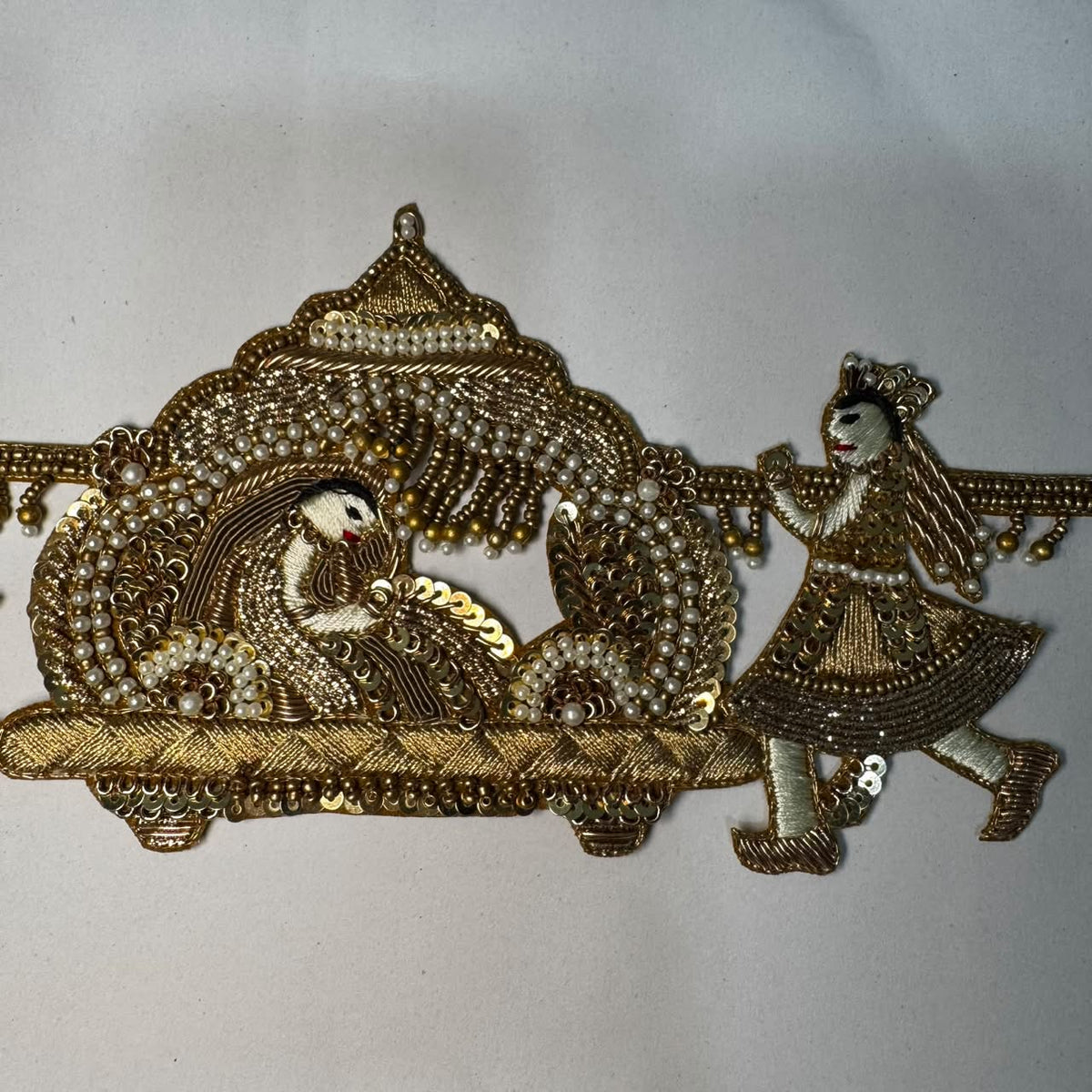 Designer Doli Zardozi Embroidered Applique Patch