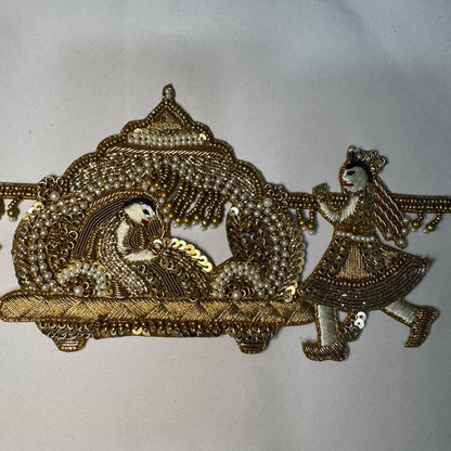 Designer Doli Zardozi Embroidered Applique Patch