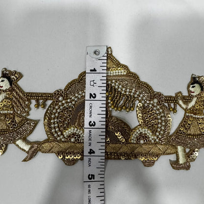 Designer Doli Zardozi Embroidered Applique Patch
