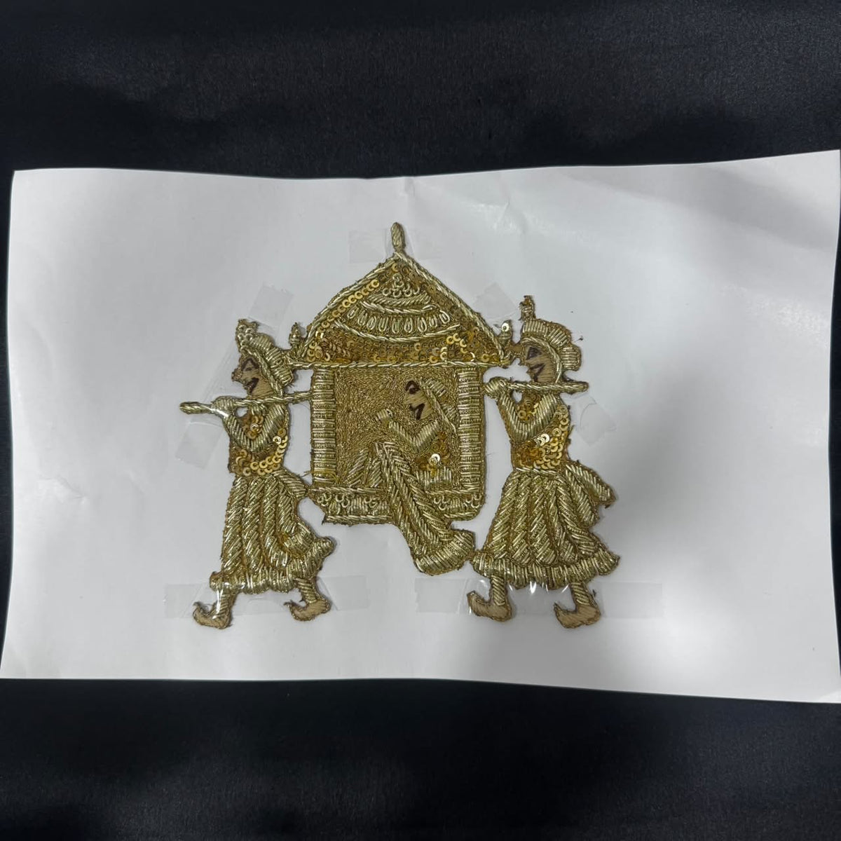 Traditional Indian Doli Zardozi Applique for Ethnic Wear
