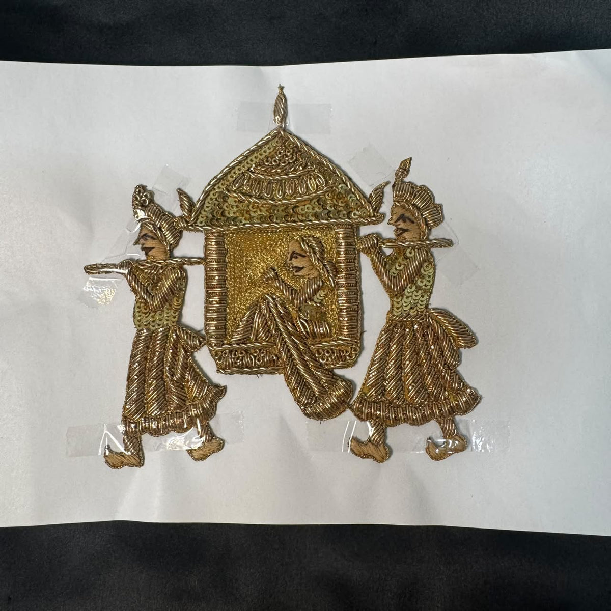 Traditional Indian Doli Zardozi Applique for Ethnic Wear